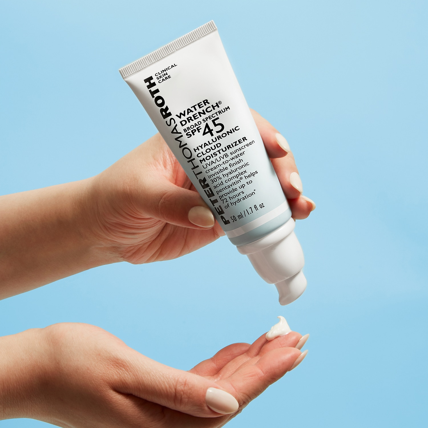 WATER DRENCH&reg; BROAD SPECTRUM SPF 45 HYALURONIC MOISTURIZER (CREMA HIDRATANTE)